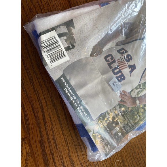 1998 NOS All American Chef Apron USA Club One Size Grilling Chef Cooking - Picture 4 of 5